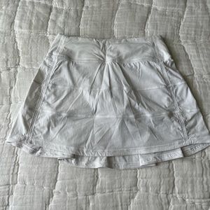 Lululemon white pace rival skirt